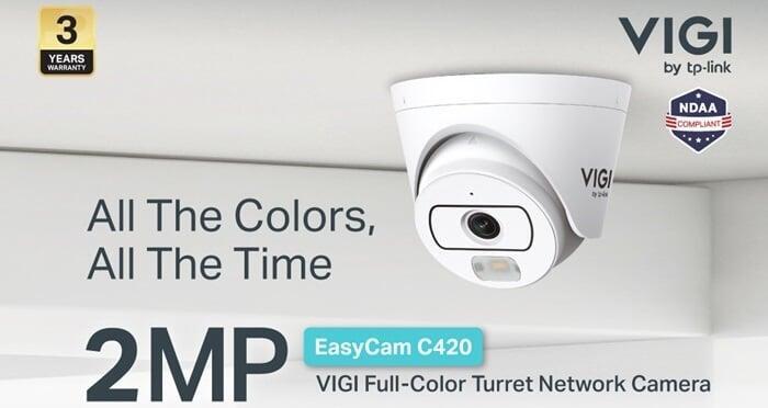 ใหม่! EasyCam C420 VIGI  กล้องโดมอัจฉริยะ 2MP